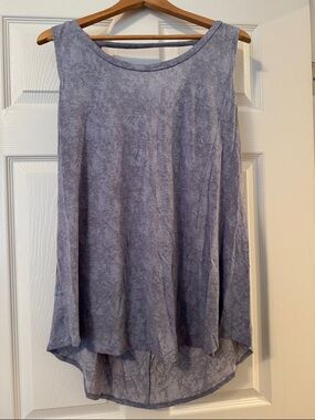Lane Bryant Soft Lavender Tie-Dye Tank Top